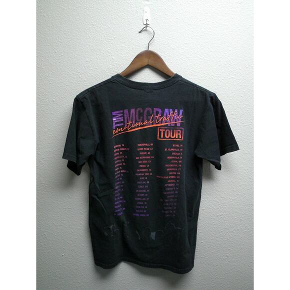 Tim McGraw Shirt Concert Graphic Black Country Music Tee Emotional Traffic Small - Picture 4 of 8
